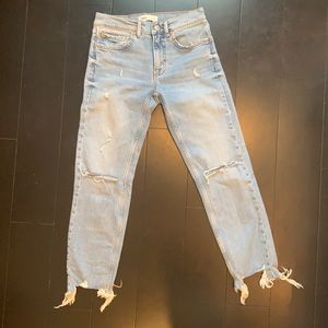 Zara Slim Boyfriend Jean, beach blue, size 2